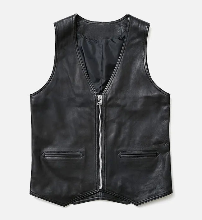 Men’s Asphalt Ace Leather Vest.