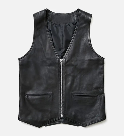 Men’s Asphalt Ace Leather Vest.
