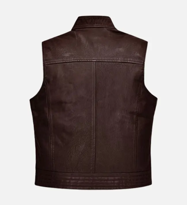 Men’s Road Shaper Leather Vest - Image 2