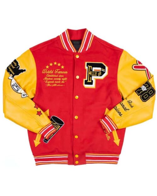 Pelle Pelle World Famous Leather Varsity Jacket
