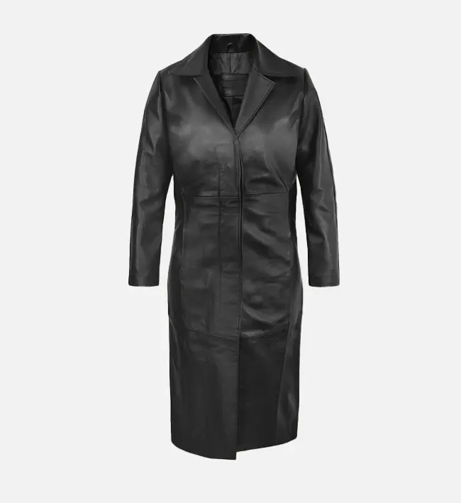 Women’s Black Leather Coat – Classic Elegance in Every Stitch